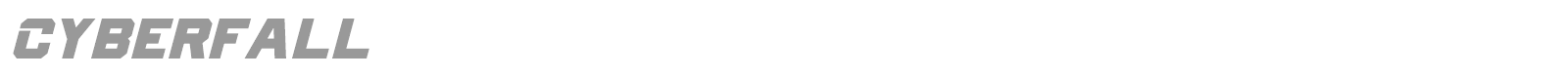 Cyberfall font preview